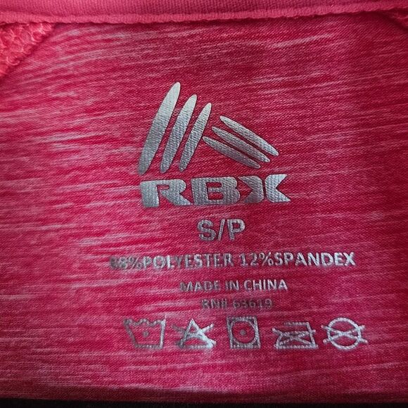 RBX Women’s Petite S Hot-Pink Dry-Tech ½ Zip Pullover — Active / Workout Top - Picture 4 of 5